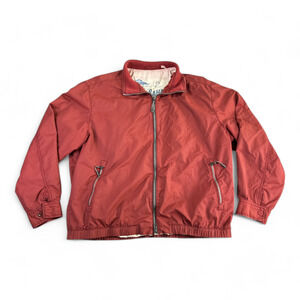 Tommy Bahama Jacket Adult EXTRA LARGE Red Bomber Lining Island Lifestyle Outdoor